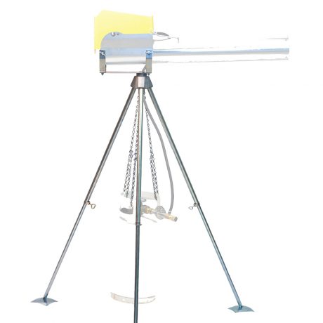 Drehfuß für mechanische Gaskanone